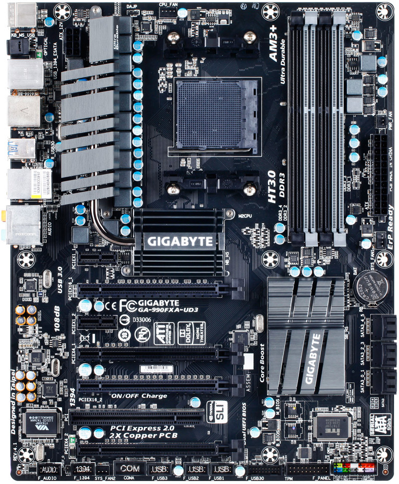 Gigabyte GA-990FXA-UD3 Rev. 4.1 - Motherboard Specifications On